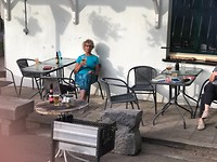 Klaar voor de bbq, met mijn nieuwe liefde:Leffe Blond