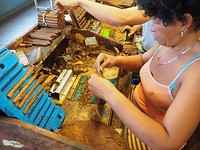 Werken in de sigarenfabriek