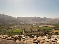 Uitzicht uit de bus naar Nazca