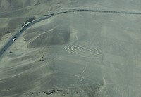 Nazca-cirkel…wordt vaak gebruikt als de P van Peru