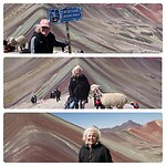 Rainbow Mountain, op de top