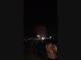 Het vuurwerk in de haven van Melbourne op Australia Day!