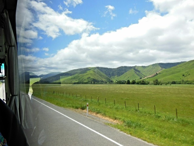 South Island, rijden naar Kaiteriteri