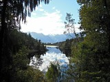 Lake Matheson near the town of Fox Glacier