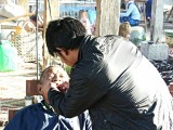 Inle Lake, tandarts op de markt