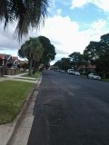 The street left