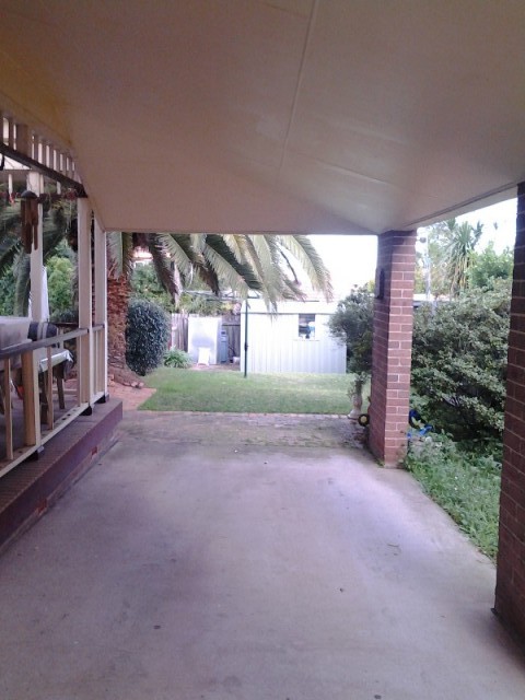 Richting de tuin