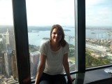 309 meter boven Sydney City, 55 km ver kijken.