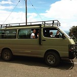 met dit busje naar de Sipi falls en Tororo!!