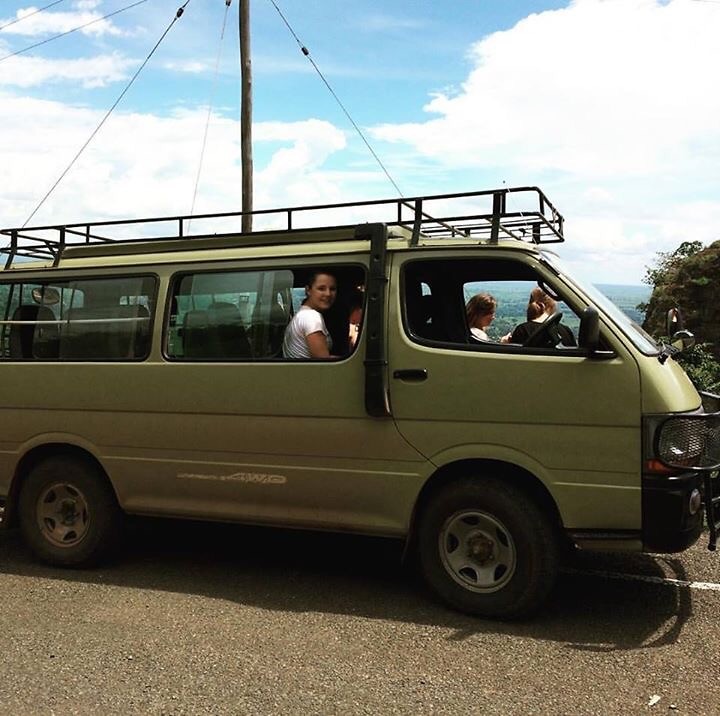 met dit busje naar de Sipi falls en Tororo!!