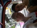 Linda en Malou in een tuk tuk