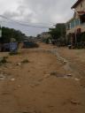 Dirt road in Sihannoekville, Cambodja is arm!