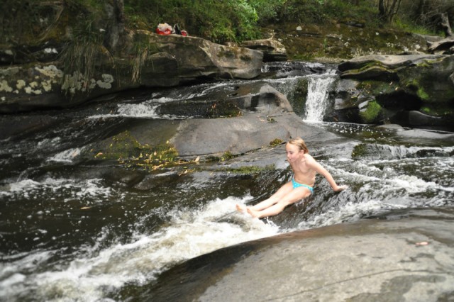 Glijden van de waterval