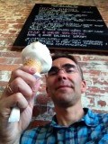 Salted mango coconut icecream