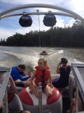 In een speedboot over de Murray