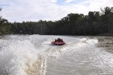 Full speed achter de speedboot