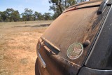 Dusty car at Terrick Terrick NP