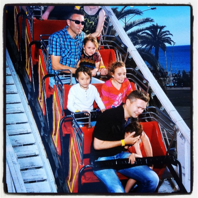 roller coaster at Luna park
