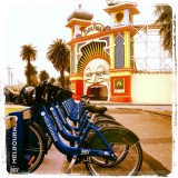 Melbourne bikes and Luna park