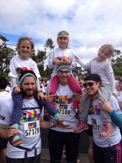 Color run - With Mathilda, Andy and Rebekah