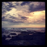Sunset along the Great Ocean Road