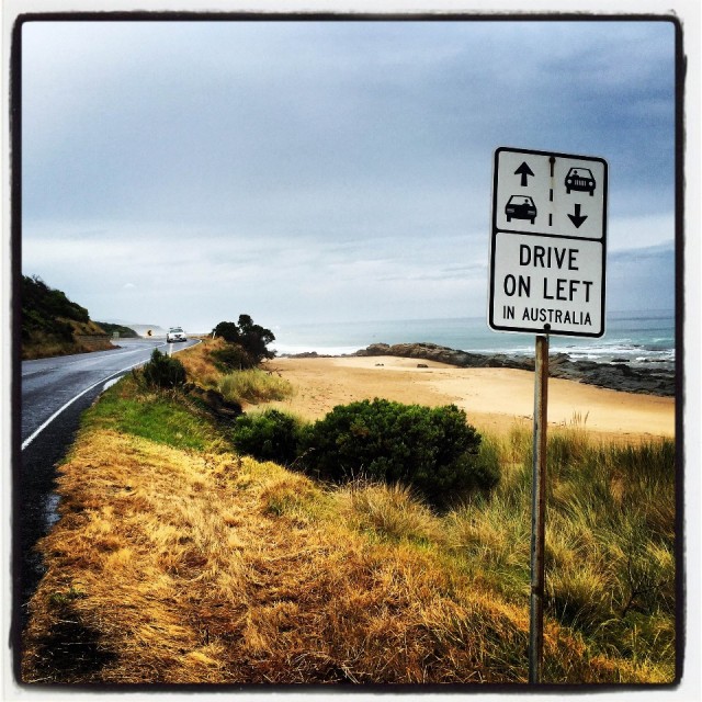 Drive left, only at the Great Ocean Road