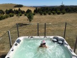 Spa with a view at Daylesford
