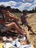 Christmas day picnic at the beach