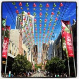Christmas decorations in summer