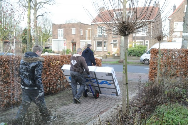 Daar gaan onze spullen