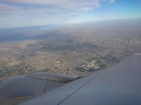 Van het vliegtuig Buenos Aires