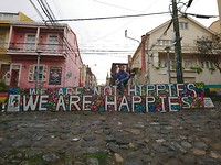 Hippies en happies