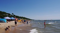 Beach lake Michigan, otherside