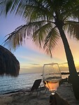 Perfecte zonsondergang Blue Bay - geen filter