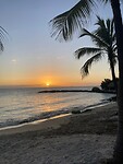 Perfecte zonsondergang Blue Bay (2)