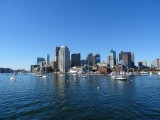 Uitzicht op de Boston Harbor op weg naar Georges Island