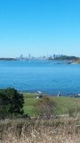 Uitzicht op Boston vanaf Fort Warren