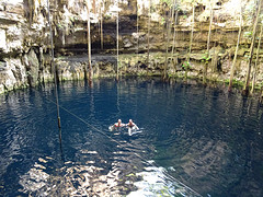 Zwemmen in onze privé cenote