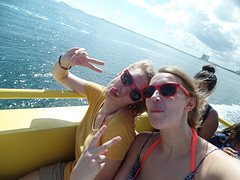 Op de boot naar Isla Mujeres