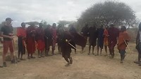 Dansende Masai mannen