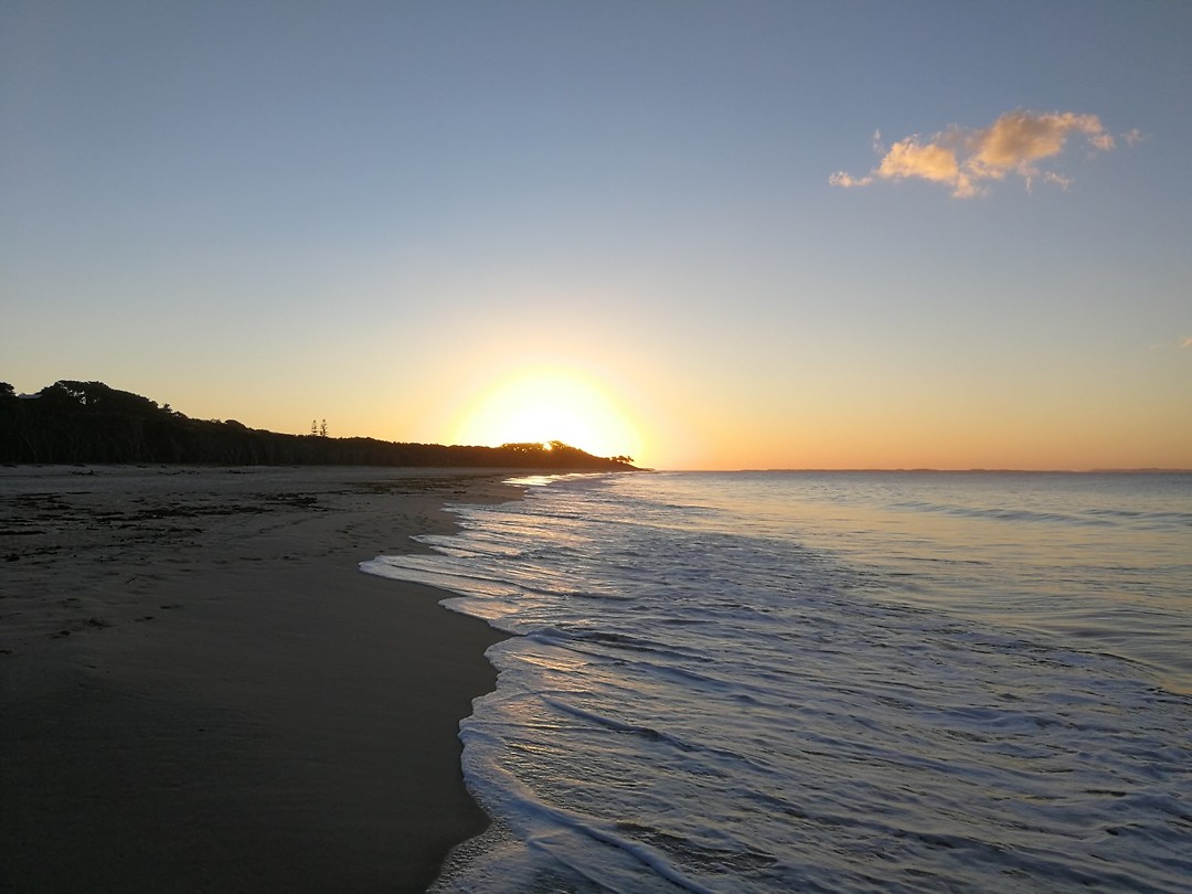 Zonsondergang op Stradbroke Island