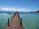 Uitzicht vanaf Gaya Island