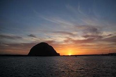 Zonsondergang Morro Rock