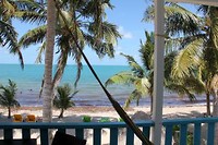 Uitzicht vanaf appartement Placencia