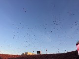 Alle ballonnen de lucht in na de eerste touchdown
