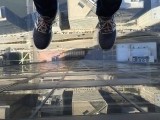 En zo sta je boven de straten van Chicago