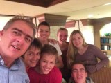 Selfie met het hele gezelschap
