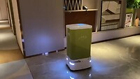 Hotel robot in actie