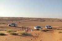 Wahiba Sands - wachten op de zonsondergang