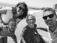 familiefoto strand frejus zw